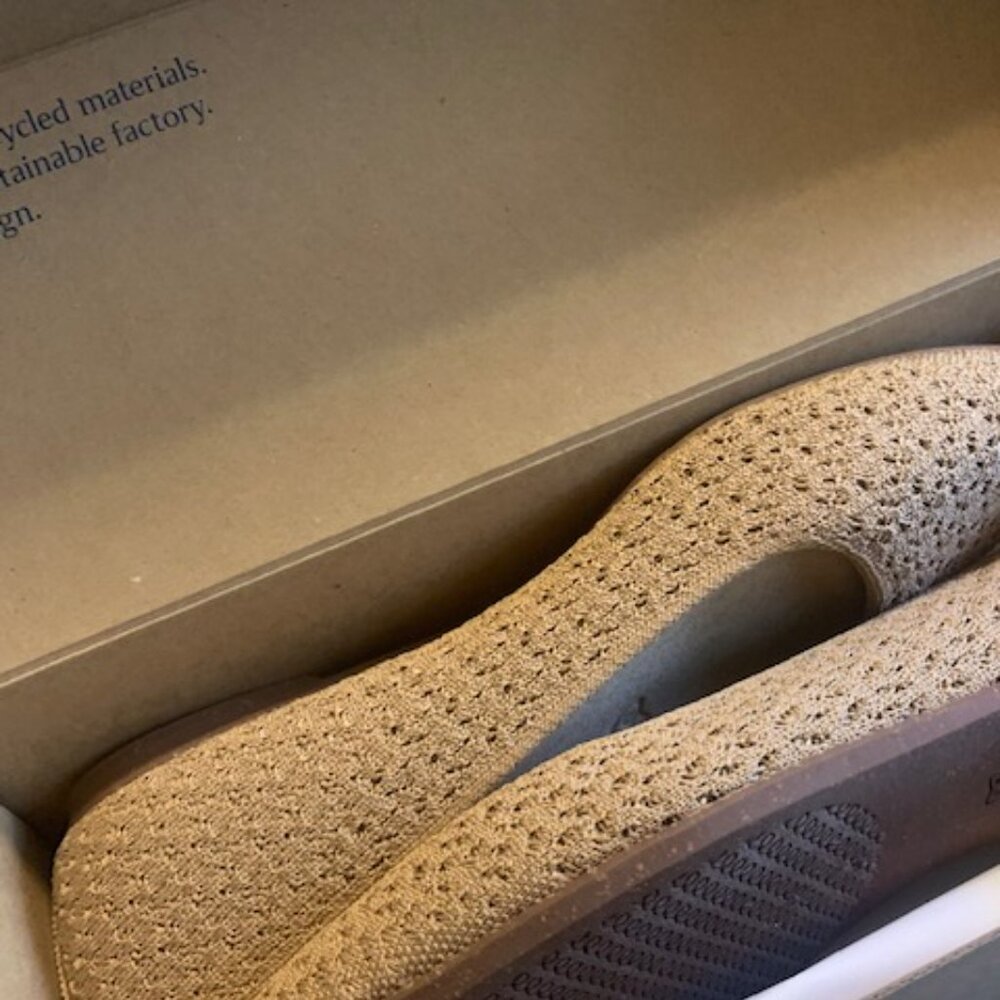 NIB Rothys Max Square Flat in Wren Crochet - Picture 5 of 6